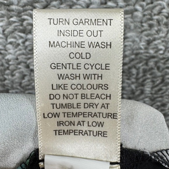 John Paul Richard Cap Sleeve Blouse Floral Watercolor Top Relaxed Black Women XL - Picture 8 of 8